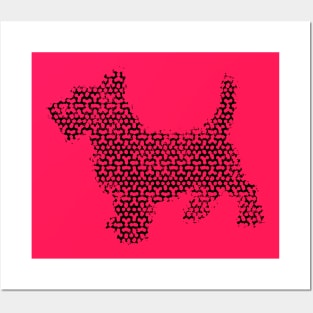 Scottish terrier dog Posters and Art